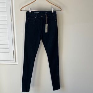 AG “The Farrah” High-Rise Skinny Women's Dark Blue Jeans Size 24 NWT